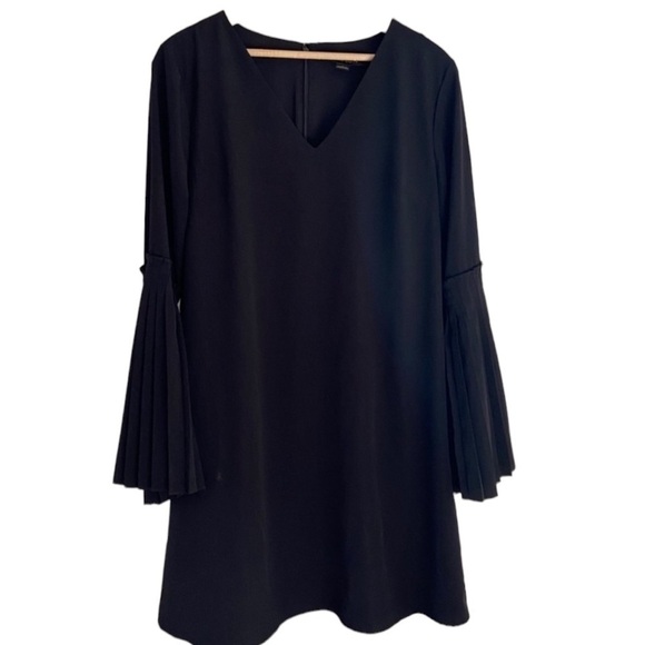 Cynthia Steffe little black bell sleeve sheath dress - Picture 2 of 7